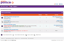 Tablet Screenshot of forum.educationposts.ie